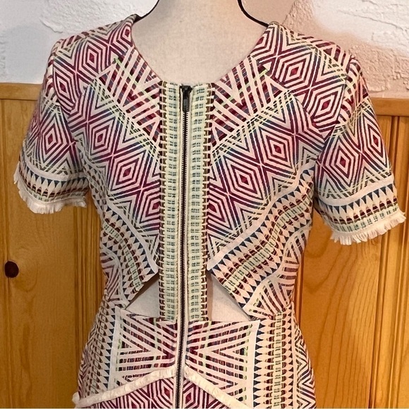 Adelyn Rae Jaylene Woven Jacquard Sheath Dress Sz-M - Picture 6 of 12